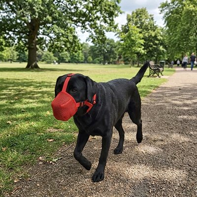 Muselière chien en maille empêche l'alimentation aléatoire