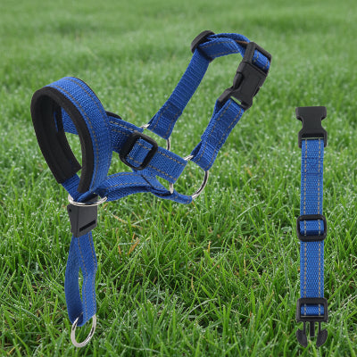 muselière chien en nylon avec sangle de securité