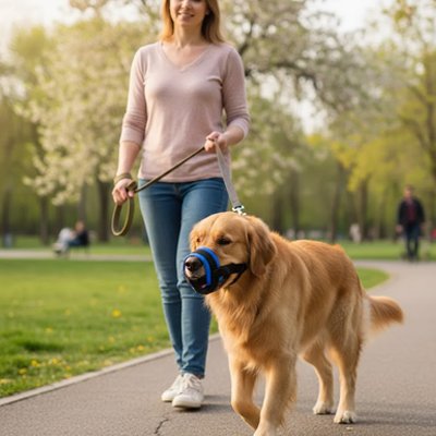 Muselière chien​ ergonomique anti morsure 