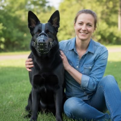 Muselière pour chien​ en cuir doux confortable