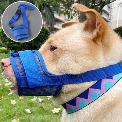 Muselière pour chien en filet anti morsure  