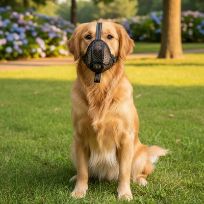 Muselière pour chien​ souple couverture complète 
