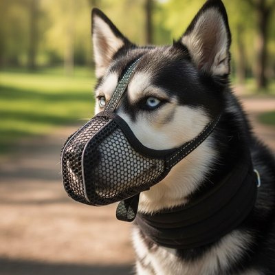 Muselière pour chien​ souple respirante anti morsure