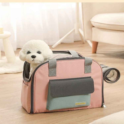 sac a dos pour chien rose