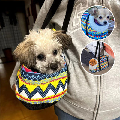 sac de transport chien joyeux