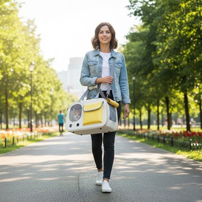 Sac de transport pour Chien jaune