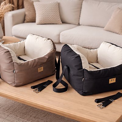 siège auto pour chien tissu doux en duvet