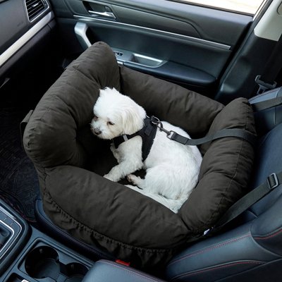 Siege auto pour chien avec sangles de securité pour voiture 