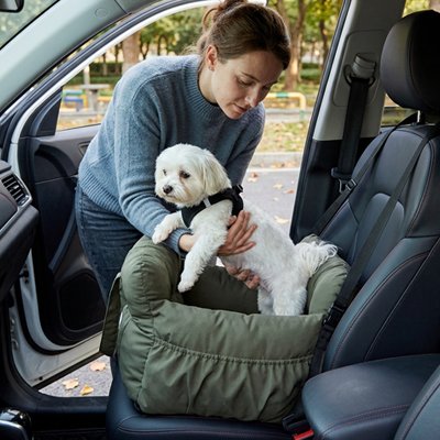 Siege auto pour chien confortable et lavable