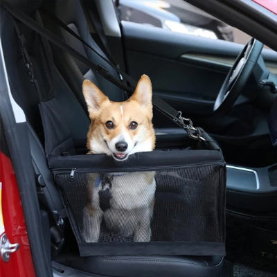 Siege auto pour chien hamac pliant noir