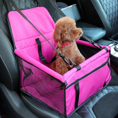 siege auto pour chien hamac pliant rose
