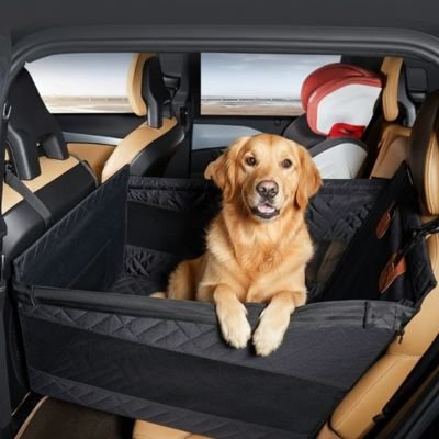 Siege auto pour chien pour siège arrière de voiture en noir 